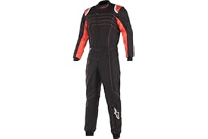 Alpinestars KMX-9 V2 SUIT BLACK RED FLUO 48