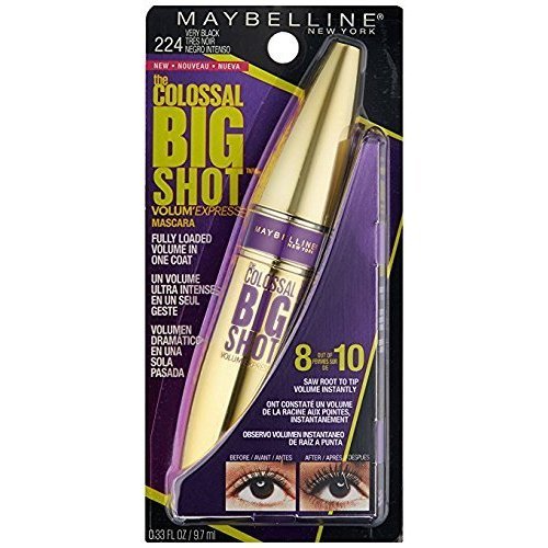 Maybelline volum  express the colossal big shot washable mascara,…