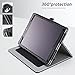 iPad Pro 10.5 Case, Clayco [Slim Fit] [Multi-Angle] [Auto Wake/Sleep] Smart PU Leather Cover Case for New Apple iPad Pro 10.5 inch 2017 Release (Black)