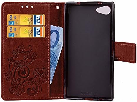 Docrax Sony Xperia Z5 Compact Z5コンパクト Docomo So 02h ケース 手帳型 スタンド機能 財布型 カードポケット マグネット エクスぺリアz5 Compact 手帳型ケース レザーケース カバー Dosda 茶 B0bcb2hl 538円 人気海外一番 100 品質保証 全品送料