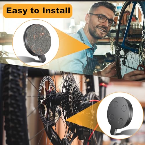 4 Pairs Disc Brake Pads, Brake Pads Brake Disc Rotor, Electric Scooter Brake Pads, Semi Metal Brake Pads Replacement for 10in Electric Scooter