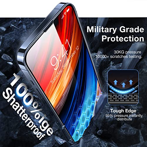 TORRAS Diamond Shield Screen Protector for iPhone 14, iPhone 13 Pro