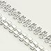 Aschic Women Crystal Bra Straps Sliver Double Row Rhinestone Shoulder Strap Replacement for Brasserie Tube Tops