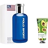 Bundle- Cologne For Men Polo Sport Eau de Toilette 4.2 Oz with Mini Hand Cream