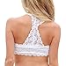 Sannysis Women Sexy White Lace Bralette Wrapped Chest Gather Vest (S)