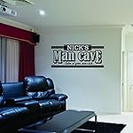 Personalized Name Man Cave Wall Decal