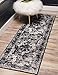 Unique Loom Sofia Collection Traditional Vintage Black Runner Rug (2' x 7')