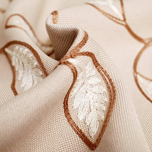 simple and modern embroidery semi blackout drapes/curtains/Leaves the four seasons garden living room bedroom window shade-B 250x270cm(98x106inch)