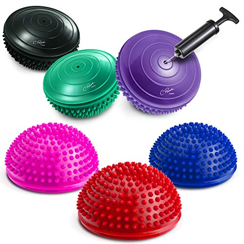 C. PARK FITNESS Balance Pods Hedgehog Stability Balance Trainer Dots Set of 6 for Squat Touch