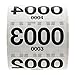 Live Sale Reverse Numbered Stickers (0001-0500) / Mirrored Consecutive Numbered 1