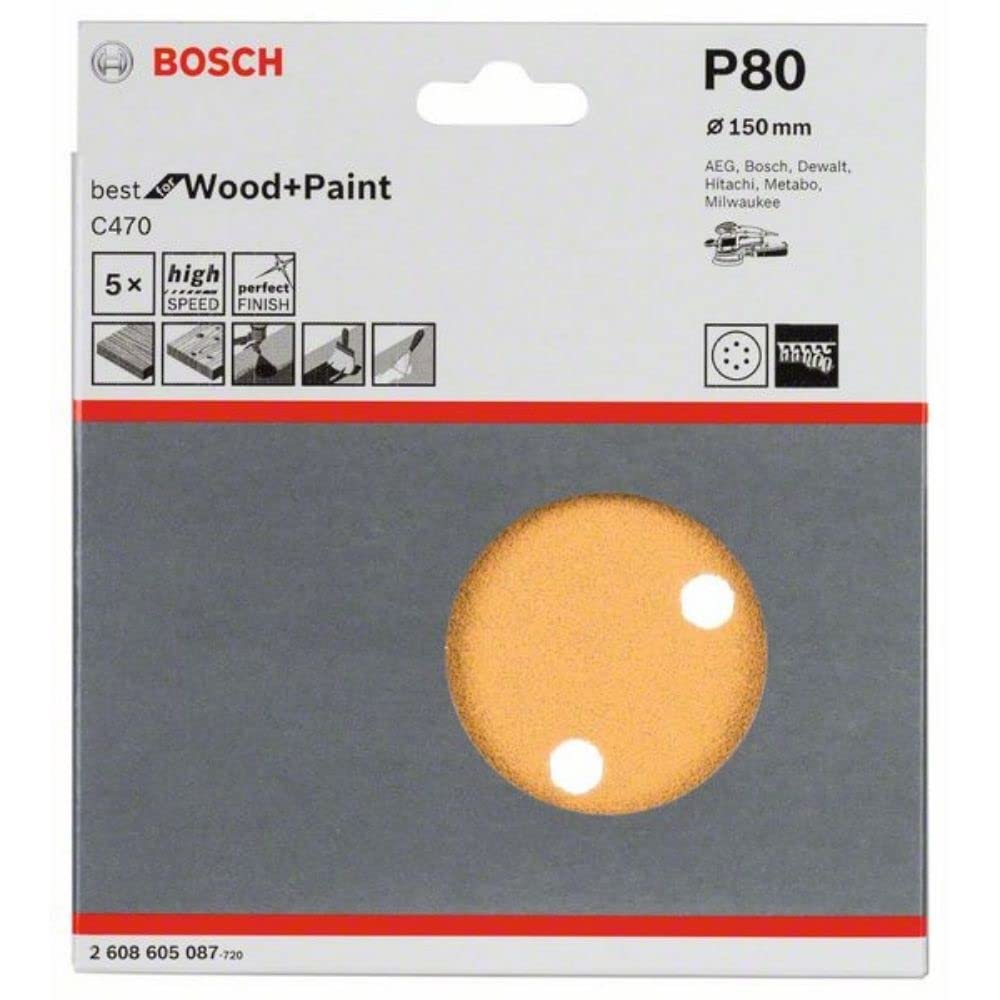 Bosch 2608605087 Sanding Sheet (Pack of 5)