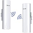 Ulna Point to Point Wireless Bridge: 5.8GHz 1Gbps High-Speed Point-to-Point WiFi Extender – 3km Range, 16dBi Antenna, IP65 Waterproof, Plug & Play, Ideal for Barn, Garage, Shop