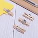 favide Push Pin with Wooden Clips Pushpins Tacks Thumbtacks for Cork Boards Artworks Notes Photos, Craft Projects, Offices and Homes, Pack of 50