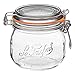 Le Parfait Super Jar, Canning Jars, 500mL French Glass Canning Jar w/Round Body, Glass Jars With Airtight Lid, Canning Jars Wide Mouth, Glass Jar w/Lid, Clear Jars, Clear Glass Jars (16oz/Pint, 1 pk)