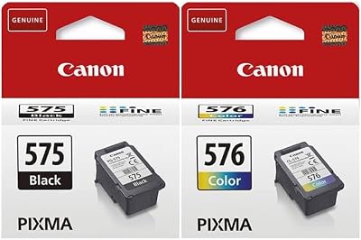 Canon PG-575 Black and CL-576 Colour Ink Cartridges