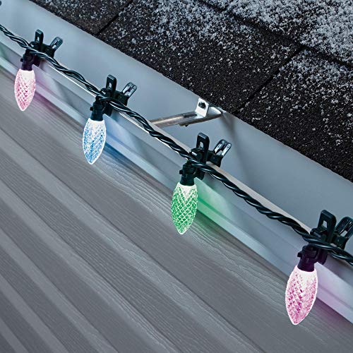 NOMA C9 LED Quick Clip Christmas Lights Builtin ClipOn String