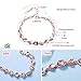 CDE 18K Rose Gold Plated Women Bracelet Bangle Embellished with Crystals fromFlower Rose Jewelry,Ideal Gifts for Her (Rose Gold Bracelet)