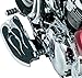 Kuryakyn 7025 Motorcycle Foot Control Component: Flamed Floorboard Covers for Kawasaki, Suzuki, Victory, Yamaha Motorcycles, Chrome, 1 Pair