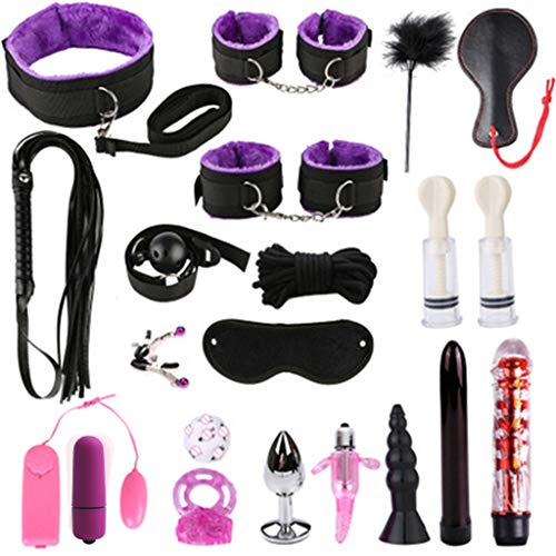 Mwergkou Bondageromance Kit for Couples, Adult Fun Suit, Sxx Games Toys For Couple Kits 20PCS/Set