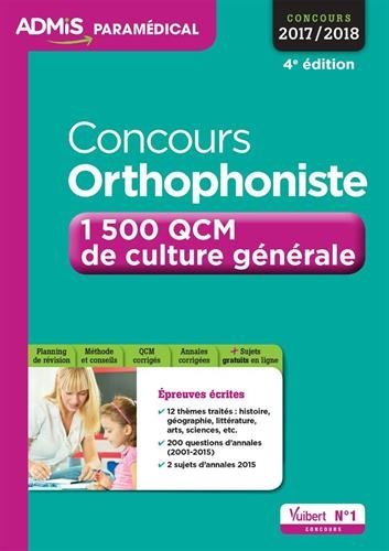 Concours orthophiniste 4e édition concours 2017/2018