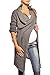Purpless Maternity 2in1 Pregnancy and Nursing Cardigan Knitted Jumper for Pregnant Breastfeeding Woman Top Jacket 9001/5 (One Size (6-12), Dark Gray)