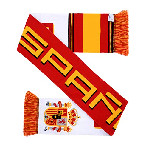 Euroscarves National International Soccer High-Definition HD Knit Scarf (Spain) - Thumbnail 5