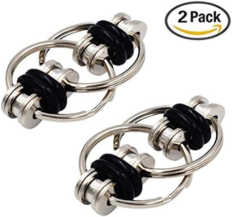 [Pack of 2]Ybetter Flippy Bike Chain Fun Stress Relief Fidget Toy, Perfect for Children and Adults Release Stress and Anxiety, OCD, ADD, ADHD, Improve Focus, Skin Picking, Nail Bitting