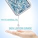 iPhone 5 5S SE Case, Caka iPhone SE Glitter Case Luxury Fashion Bling Flowing Liquid Floating Sparkle Glitter Soft TPU Case for iPhone 5 5S SE (Blue)