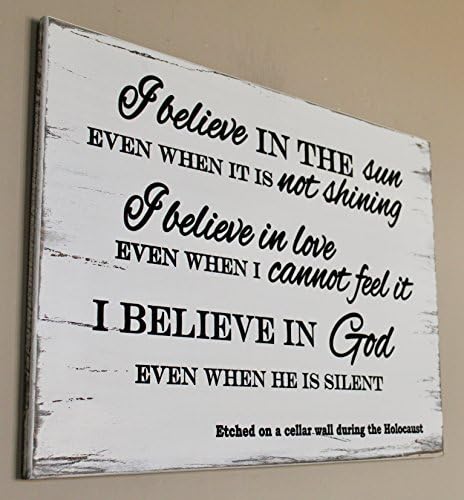 WOOD DECOR I Believe in The Sun Even When it is not Shining Sign, I Believe in The Sun Sun Wall Art