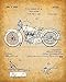 Original Harley Davidson Motorcycle Patent Wall Art Prints - Set of Four Photos (8x10) Unframed Posters - Great Home Decor and Gift for Men and Women Under $15 for Hog Riders