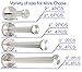NELXULAS Brushed Stainless Steel Bath Towel Hooks Single Super Heavy Duty Wall Mount Hook, Coat Hook, Fit for Bedroom,Living Room, Bathroom and Fitting Room, Office(8