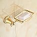 Rozinsanitary Gold Finish Soap Dish Holder Wall Mounted Soap Basket