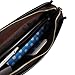 OFTEN Men's Genuine Leather Handbag Shoulder Briefcase Laptop iPad Bag Purse Business Bag