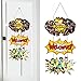 My Hero Academia Hanging Door Sign Welcome Hanger for Kids My Hero Academia Themed Birthday Party Supplies Front Door Decor Hanging