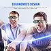 Blibro 3D Glasses Active Shutter Rechargeable 3D Clip on Glasses Compatible with Samsung Sharp PANASONIC BenQ W1070 W700 Dell DLP Projectorsthumb 3