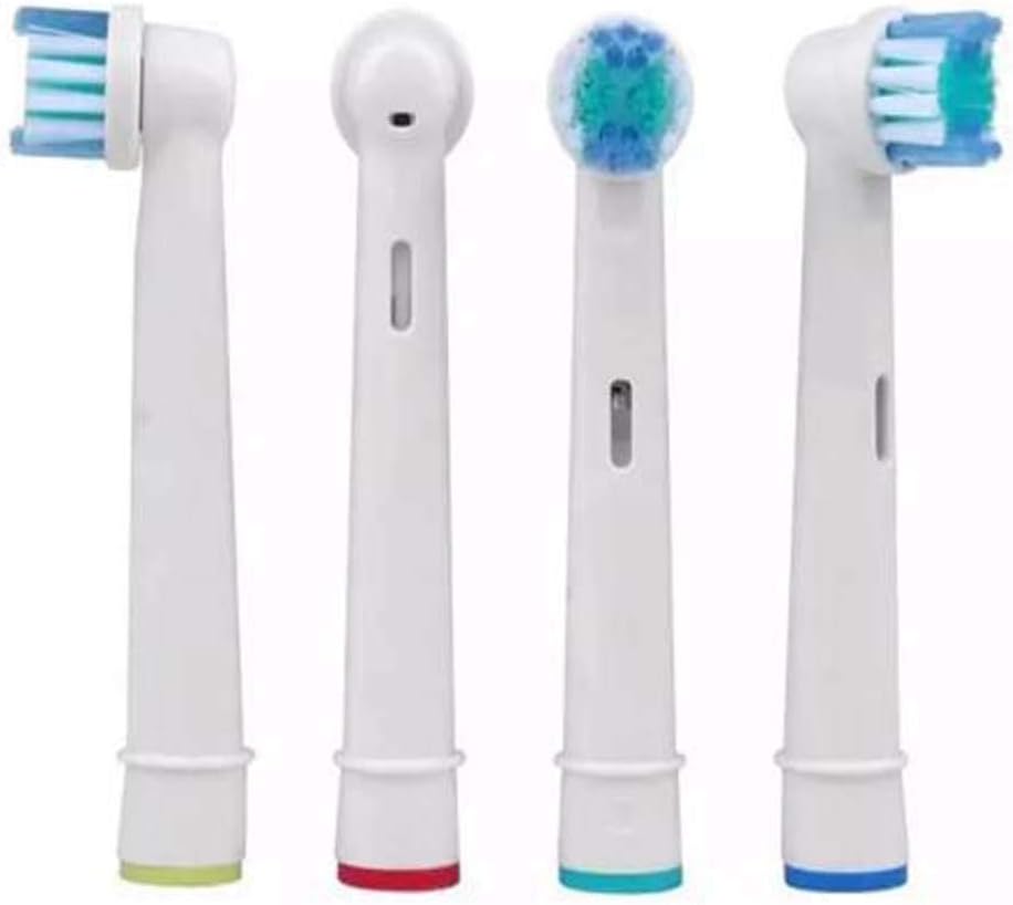 qtlines Replacement Toothbrush Heads, White, 1 count (Pack of 4) - Image 3