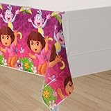 Dora the Explorer 'Flower Adventure' Plastic Table Cover (1ct)