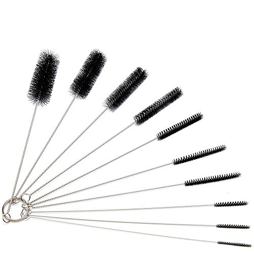 Gospire Tube Cleaning and Tattoo Brushes 8.2 Inch Nylon Tube Brush Set Pipe with Packing Box 10 piec Gospire Tube Cleaning and Tattoo Brushes 8.2 Inch Nylon Tube Brush Set Pipe with Packing Box 10 piec