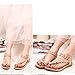 TOOPOOT Women's Sweet Summer Bohemia Beaded Sandals Clip Toe Flat Sandals (8, Khaki)