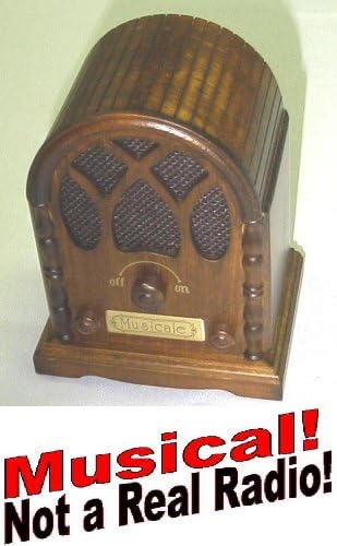 Musical - 5 Inch Tall 1930's Radio - "Beethoven's Symphony No. 9"