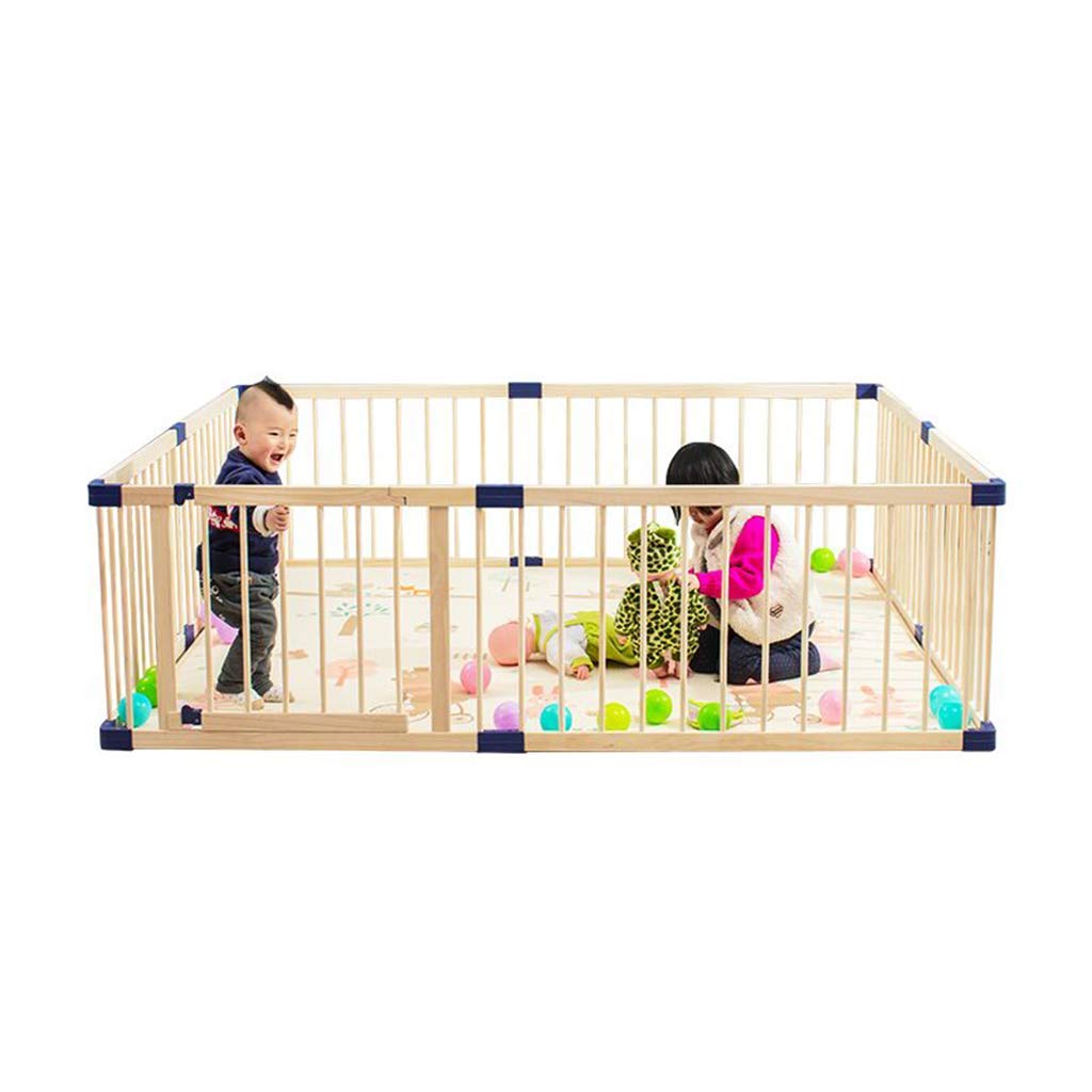 FMEZY Holz Baby Sicherheit Laufgitter Herd Tor bestehend aus 8 Panel