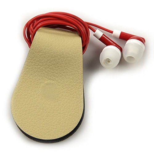 Gwee - Sport Guppy, Magnetic Headphone Cable Storage Clip, Secure Headphone Cords During Workouts, Screen Cleaner & Sunglass Holder, Earbuds not Included, Gold 2-Pack