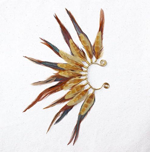 Natural Brown Tribal Mohawk Full Ear Wrap / Cuff