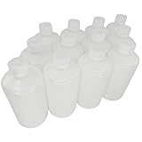 Eisco - Pack of 12, 500mL Narrow Mouth HDPE