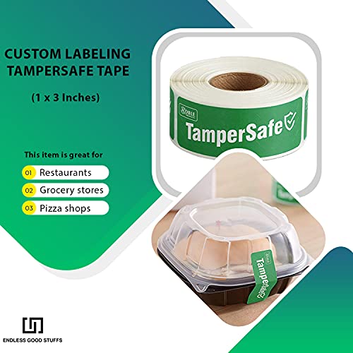 TamperSafe Tape TamperEvident Label / Seal / Sticker for Food