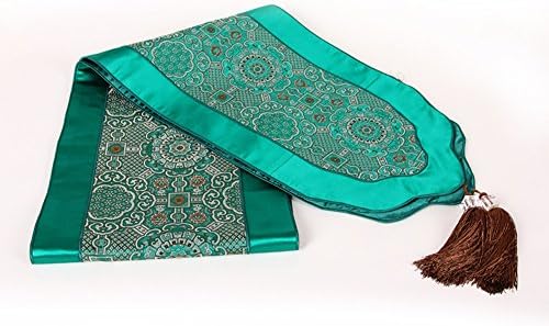 Wind table runner silk Chinese high-end China/ Chinese coffee table mahogany table runner/ flag-D 40x280cm(16x110inch)