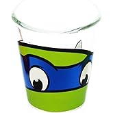JUST FUNKY Teenage Mutant Ninja Turtles Leonardo Clear Shot Glass