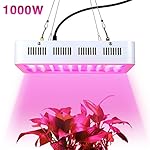 1000w LED Grow Light,Super Bright Full Spectrum Double Chips Growing Bulbs with Protective Sunglasses for Greenhouse Hydroponic Aquatic Indoor Plants Seeding/Growing/Flowering