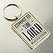 Commit To The Lord Proverbs 16:3 Black Metal Keychain Keyring Accessory for Women