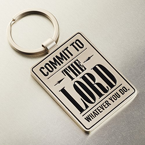Commit To The Lord Metal Keychain in Tin Gift Box - Thumbnail 3